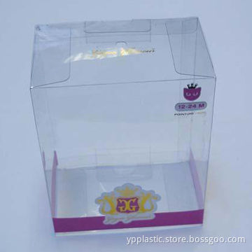 Small plastic clear box wholesale, 100% recyclable material, custom print is welcome